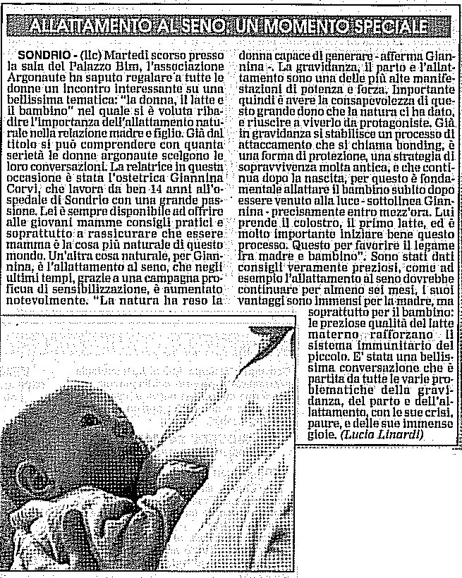 2005-03-15 Allattamento al seno: un momento speciale