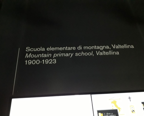 Interno del Museo: Scuola elementare di montagna Interno del Museo: Scuola elementare di montagna